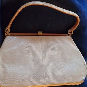 Lizard Skin taupe bag